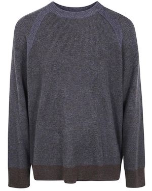 Ziggy Chen Oversized Raglan-Pullover - Grau