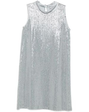D.exterior Short Dresses - Grey