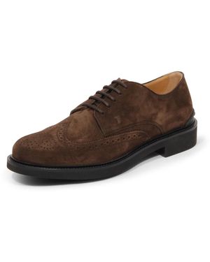 Tod's Wildleder Schnürschuhe, Hergestellt - Braun