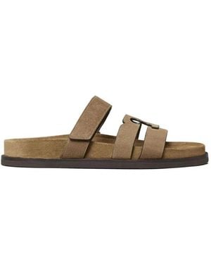 Tory Burch Sliders - Marrón