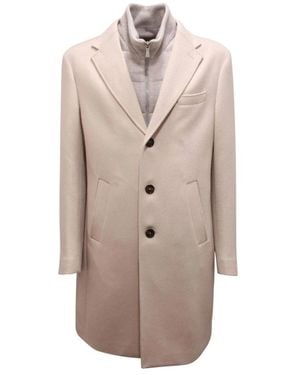 Eleventy Single-Breasted Coats - Brown