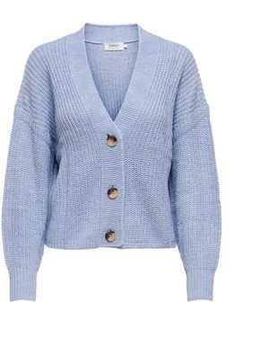 ONLY Knitwear > cardigans - Bleu