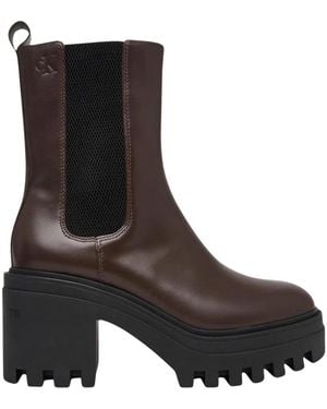 Calvin Klein Chunky Heeled Chelsea - Schwarz