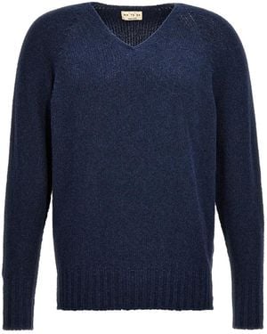 Ma'ry'ya V-Ausschnitt Pullover - Blau