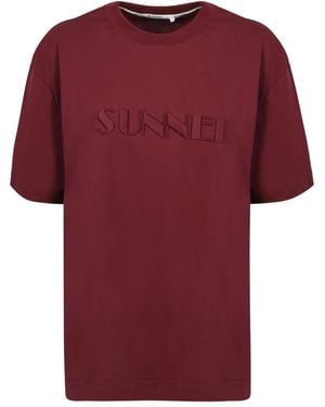 Sunnei T-Shirts - Rood