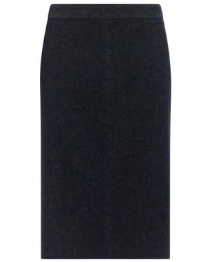 Tom Ford Knie-Lengte Tailored Denim Rok - Blauw