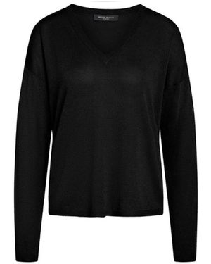 Bruuns Bazaar V-Neck Knitwear - Nero