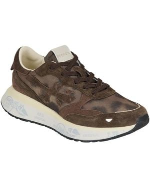 Premiata Schoenen ,Bruin ,Katoen Lauryn Var