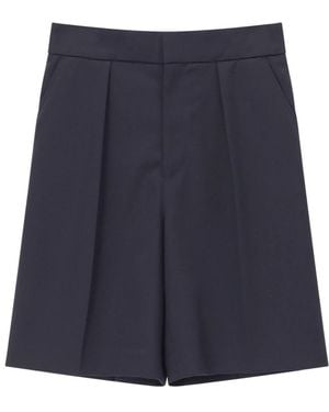 Victoria Beckham Casual Shorts - Blue