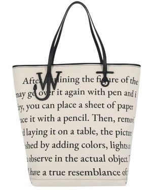 JW Anderson Anker Einkaufstasche Baumwollmischung - Mettallic