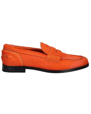 MSGM Leder-Loafer - Orange