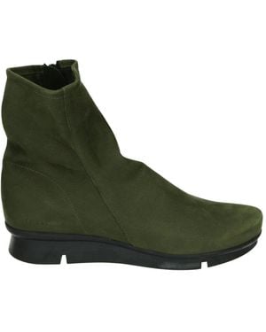 Arche Western Stijl Groene Leren Laars