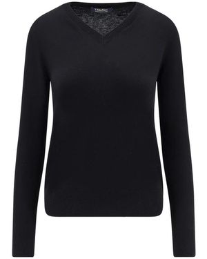 Max Mara V-Neck Knitwear - Black