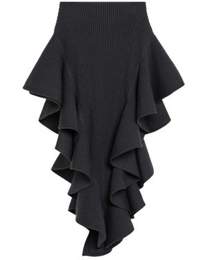 Alaïa Ripprock Mit Rüschensaum - Schwarz