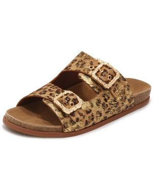 Emanuélle Vee Ciabatta Sandra Sliders - Braun