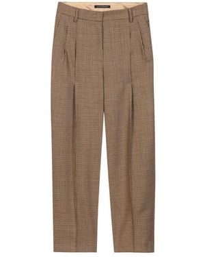 Luisa Cerano Tapered Trousers - Brown