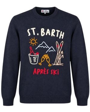 MC2 Saint Barth Round-Neck Knitwear - Bleu
