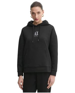 ARMANI EXCHANGE Hooded Sweatshirt - Zwart