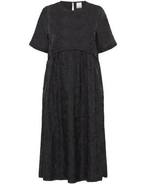 Ichi Midi Dresses - Noir
