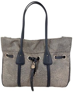 Borbonese Tote Bags - Grigio