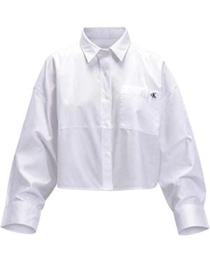 Calvin Klein Langarmshirt - Weiß
