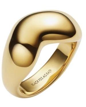 Maria Black Accessoires ,Geel ,Tryvann Ring - Metallic