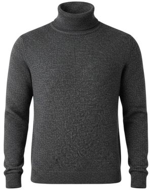 Roberto Collina Rollkragenpullover Merino Baby Camel - Grijs