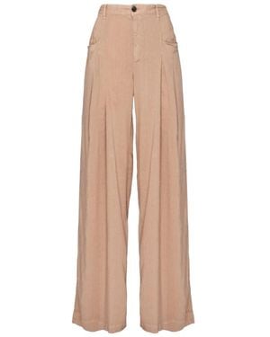 White Sand Wide Trousers - Neutro