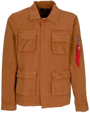 Alpha Industries Light Jackets - Brown