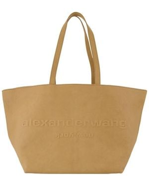 Alexander Wang Leren Shopper Tas - Naturel