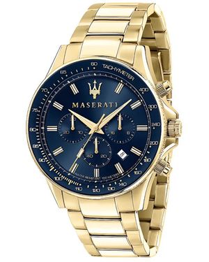 Maserati Accessoires ,Geel ,R8873640008 Horloge - Blauw