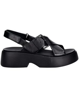 Camper Flat Sandals - Noir