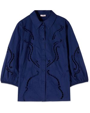 Oltre Overhemden ,Blauw ,Katoen Sangallo Shirt