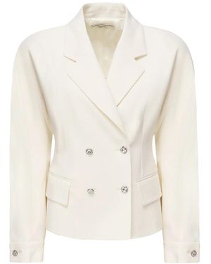 Alessandra Rich Blazers - Blanc