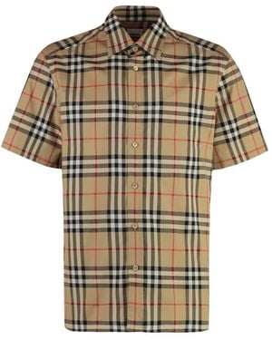Burberry Short Sleeve Shirts - Naturel