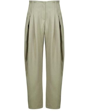 IRO Broeken ,Groen ,Polyester Sonja Wijde Broek