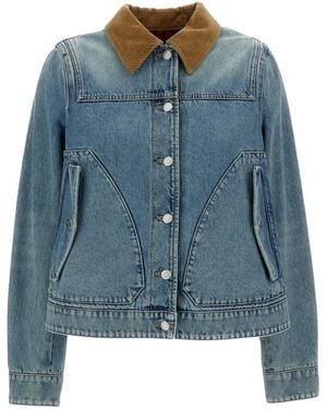 McQueen Denim Jackets - Blue