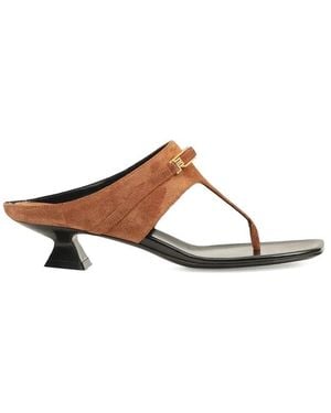 Sergio Rossi Heeled Sandals T-Strap - Brown