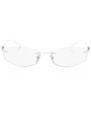 Balenciaga Accessoires ,Grijs ,Nylon Zonnebril - Wit