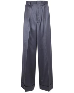 Junya Watanabe Broeken ,Zwart ,Wide Broeken - Blauw