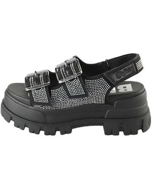 Buffalo Flat Sandals - Black