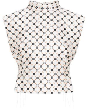 Lanvin Sleeveless Tops - White