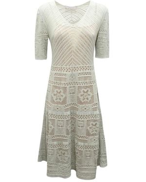D.exterior Kleedjes ,Patchwork Abito Midi - Grijs