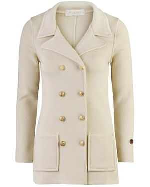 BUSNEL Double-Breasted Coats - Naturel