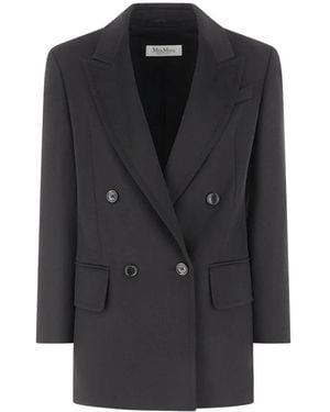 Max Mara Jassen ,Zwart ,Wol Olimpia Blazer