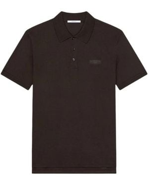 Givenchy Tops ,Zwart ,Katoen Logo Katoenen Poloshirt