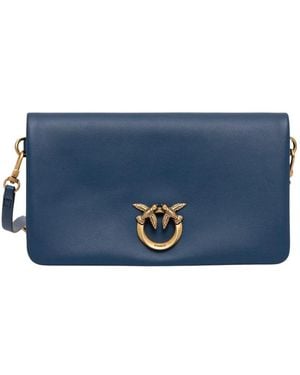 Pinko Click Soft Horizontal Mini Vitello - Blau