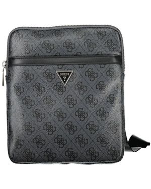 Guess Schwarze Schultertasche Mit Verstellbarem Riemen - Grau