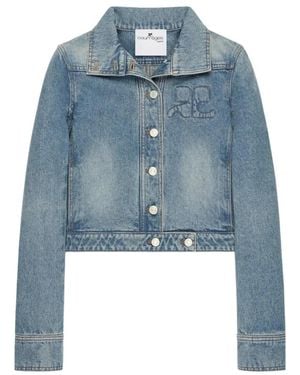 Courreges Denim Jackets - Blue