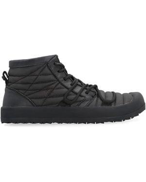 Volta Footwear Leder Mid-Top Sneakers Mit Reißverschluss - Schwarz